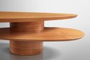 Ver imagem 3 de Mesa de Centro Pétala Orgânica Tampo em MDF 25mm Lamina Natural Cor Cinamomo