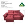 Sofá Retrátil e Reclinável com Pillow Nos Braços Suede Vinho 2 Metros - 5