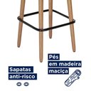 Ver imagem 4 de Kit 2 Banquetas Dubai 70cm Couríssimo Preto - Salaone