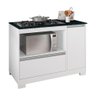 Balcão para Fogão Cooktop 5 Bocas Notável - Branco/Granito - 1