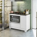 Ver imagem 3 de Balcão para Fogão Cooktop 5 Bocas Notável - Branco/Granito