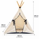 Ver imagem 4 de Cabana Infantil Tenda Barraca de Algodão Preta