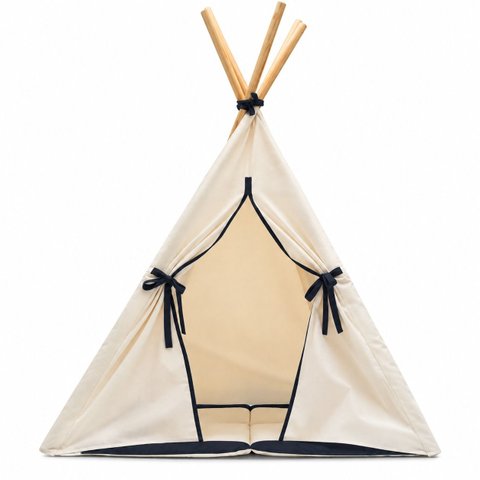 Cabana Infantil Tenda Barraca de Algodão Preta
