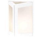 Ver imagem 4 de Kit 2 Arandelas de Parede Muro Triangulares Branco Lente Leitosa E27 Dital