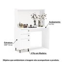 Ver imagem 2 de Penteadeira Luisiana com Espelho e 2 Gavetas - Branco