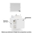 Ver imagem 2 de Conjunto para Banheiro Suzano com Espelho e 1 Porta - Branco