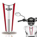 Ver imagem 1 de Adesivo Faixa Gravata Tanque Moto Cg 160 125 Titan Fan Teu Adesivo 160 Branco Vermelho