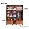 Guarda-Roupa Orion com 11 Portas e 4 Gavetas - Cedro - 7