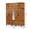 Guarda-Roupa Orion com 11 Portas e 4 Gavetas - Cedro - 4