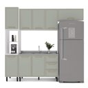 Ver imagem 3 de Armário de Cozinha Modulada Completa 4 Peças 240cm sem Tampo 100% Mdf Amara Politorno Móveis