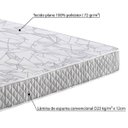 Ver imagem 3 de Colchão Casal Ecoflex Espuma D23 Ecoline 138x188x12 - Cinza