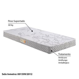 Colchão Solteiro Ecoflex Espuma D23 Ecoline 78x188x12 - Cinza - 4