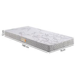 Colchão Solteiro Ecoflex Espuma D23 Ecoline 78x188x12 - Cinza - 2