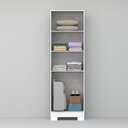 Ver imagem 5 de Armário Multiuso 2 Portas com Chave e Pés Versatile Branco