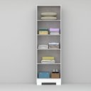 Ver imagem 6 de Armário Multiuso 2 Portas com Chave e Pés Versatile Branco