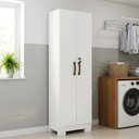 Ver imagem 1 de Armário Multiuso 2 Portas com Chave e Pés Versatile Branco
