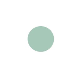 Gancho Bola de Parede 7cm em Metal - Verde Menta - 1