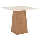 Ver imagem 2 de Mesa de Jantar Dora 90cm Canto Reto sem Vidro Ambiente Nature Off White com 4 Cadeiras Bella Linho