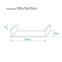 Ver imagem 4 de Kit 3 Prateleiras U 100 X 15cm Vermelha Suporte Invisível