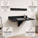 Ver imagem 6 de Mesa Suspensa Dobrável Pocket MDF 80cm Preto Open Up!