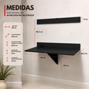 Ver imagem 3 de Mesa Suspensa Dobrável Pocket MDF 80cm Preto Open Up!