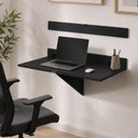 Ver imagem 1 de Mesa Suspensa Dobrável Pocket MDF 80cm Preto Open Up!