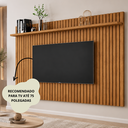 Ver imagem 2 de Painel para TV Suspenso com Detalhe Ripado Classic 1,80 x 1,35 - Nature