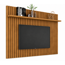 Ver imagem 3 de Painel para TV Suspenso com Detalhe Ripado Classic 1,80 x 1,35 - Nature