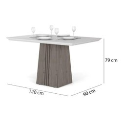 Conjunto Mesa Paris 120x90 Trufa Preto 4 Cadeiras Laura Linho Urbano DJ Móveis - 3 Conjunto Mesa Paris 120x90 Trufa Preto 4 Cadeiras Laura Linho Urbano DJ Móveis - 3