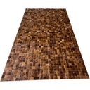 Ver imagem 1 de Tapete de couro castanho1,50x2,50 sem borda peça 5x5cm