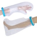 Ver imagem 1 de Capa Protetora Gesso Curativos Banho Kit Luva Bota Pos Cirurgico Protetor de Feridas Impermeavel Cic