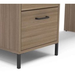 Mesa para Computador 3 Gavetas Santa Monica Castanho Politorno - 3