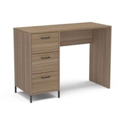 Mesa para Computador 3 Gavetas Santa Monica Castanho Politorno - 1