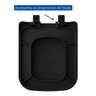 Assento Icasa Misti Sensea Lyon Preto Matte Soft Close Pp - 5