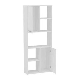 Estante para Escritório 2 Portas Jurere Branco Politorno - 4 Estante para Escritório 2 Portas Jurere Branco Politorno - 4