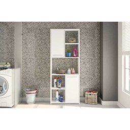 Estante para Escritório 2 Portas Jurere Branco Politorno - 5 Estante para Escritório 2 Portas Jurere Branco Politorno - 5