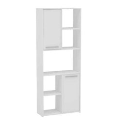 Estante para Escritório 2 Portas Jurere Branco Politorno - 3 Estante para Escritório 2 Portas Jurere Branco Politorno - 3