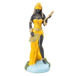 Escultura Oxum Amarela 23 cm em resina - 2