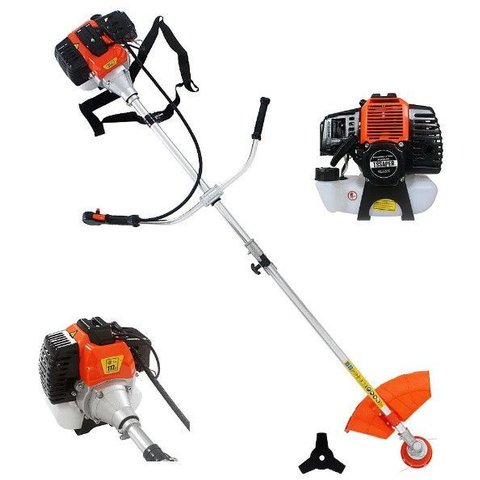 Roçadeira Lateral a Gasolina 51,7cc Cortador Mato Grama 2t Tssaper Rg52cc