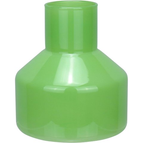 Vaso Decorativo Enfeite Casa Garrafa Home&Co Vidro 14x13x13cm Verde