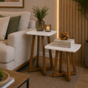 Ver imagem 1 de Conjunto Mesa Lateral Canada - Branco