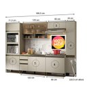 Ver imagem 3 de Cozinha Completa Modulada 100% MDF 6 Peças Connect 13 Duna Cristal Henn
