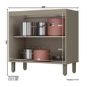 Ver imagem 5 de Cozinha Completa Modulada 100% MDF 6 Peças Connect 13 Duna Cristal Henn