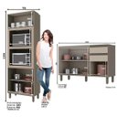 Ver imagem 4 de Cozinha Completa Modulada 100% MDF 6 Peças Connect 13 Duna Cristal Henn