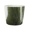 Vaso Porcelana Verde Estilo Mármore 9x10x10cm - 1