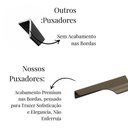 Ver imagem 5 de Kit 30 Puxadores Cava Wave 30cm Ouro Envelhecido Alumínio para Cozinha e Guarda-Roupa