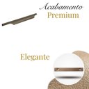 Ver imagem 3 de Kit 30 Puxadores Cava Wave 30cm Ouro Envelhecido Alumínio para Cozinha e Guarda-Roupa