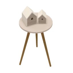 Mesa Lateral para Quarto Infantil Melody Off White Moveis Estrela - 1