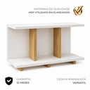 Ver imagem 3 de Mesa Lateral Apoio Sofá Mesinha de Canto Minimalista