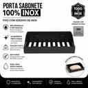 Ver mais imagens de Porta Sabonete de Parede Banheiro com Adesivo Preto F.Df